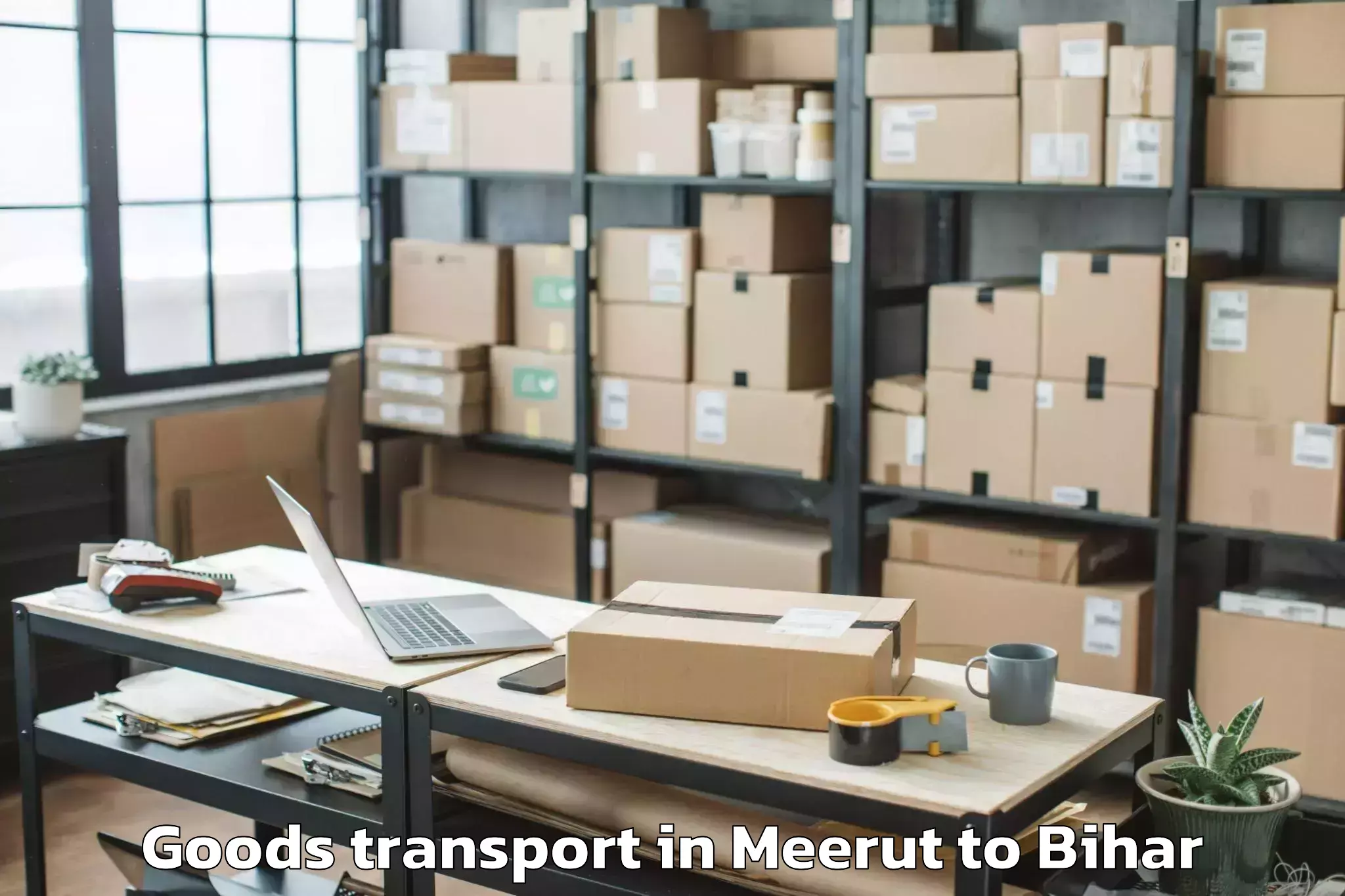 Leading Meerut to Rusera Goods Transport Provider